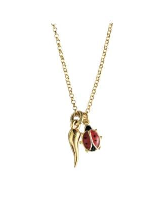 Fortuna Cornicello Ladybug Necklace