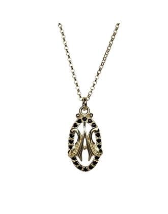 Italian Ave Maria Miraculous Medal Pendant