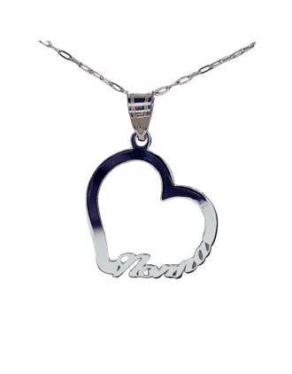 Classic Nonna Heart Necklace Sterling Silver