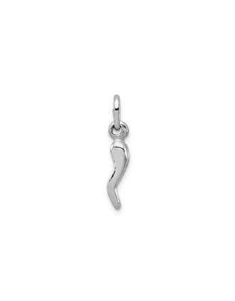 Italian Horn Charm Sterling Silver