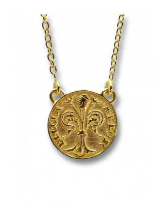 Gold Plated Silver Florin Coin Necklace