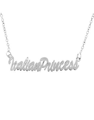 Italian Princess Sterling Silver Necklace