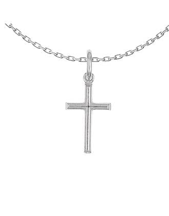 Sterling Silver Traditional Italian Cross Pendant