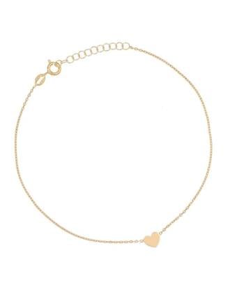 Cuore Gold Heart Anklet Bracelet