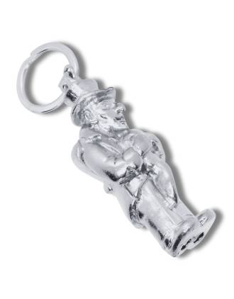 Silver Gobbo Hunchback Italian KeyChain Made in Italy