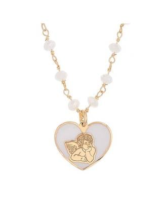 Raphael's Angel Heart Enamel Necklace