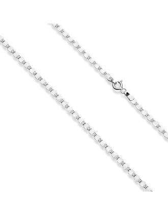 Silver Sparkle Chain Adjustable Choker Necklace for Women